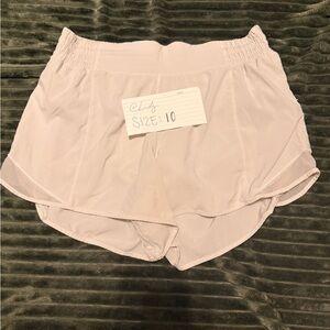 White lululemon shorts size 10